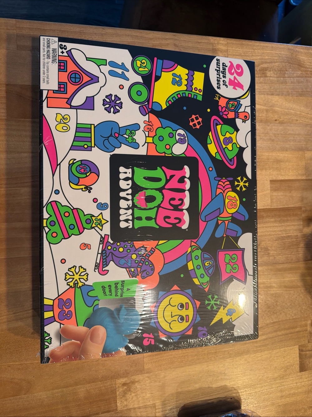 Neon Dooh Advent Calendar for Kids - Colorful Holiday Countdown